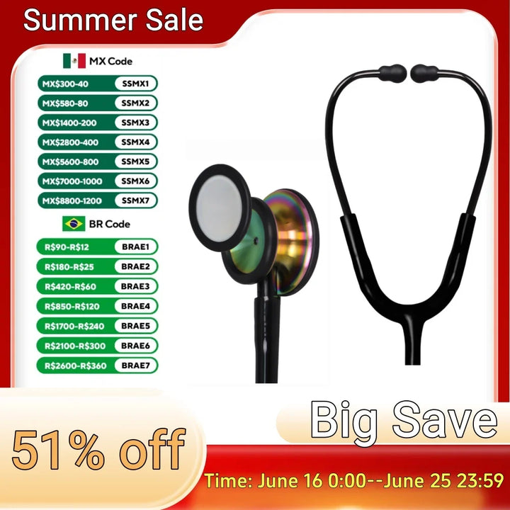 Professional Dual Head Medical Stethoscope