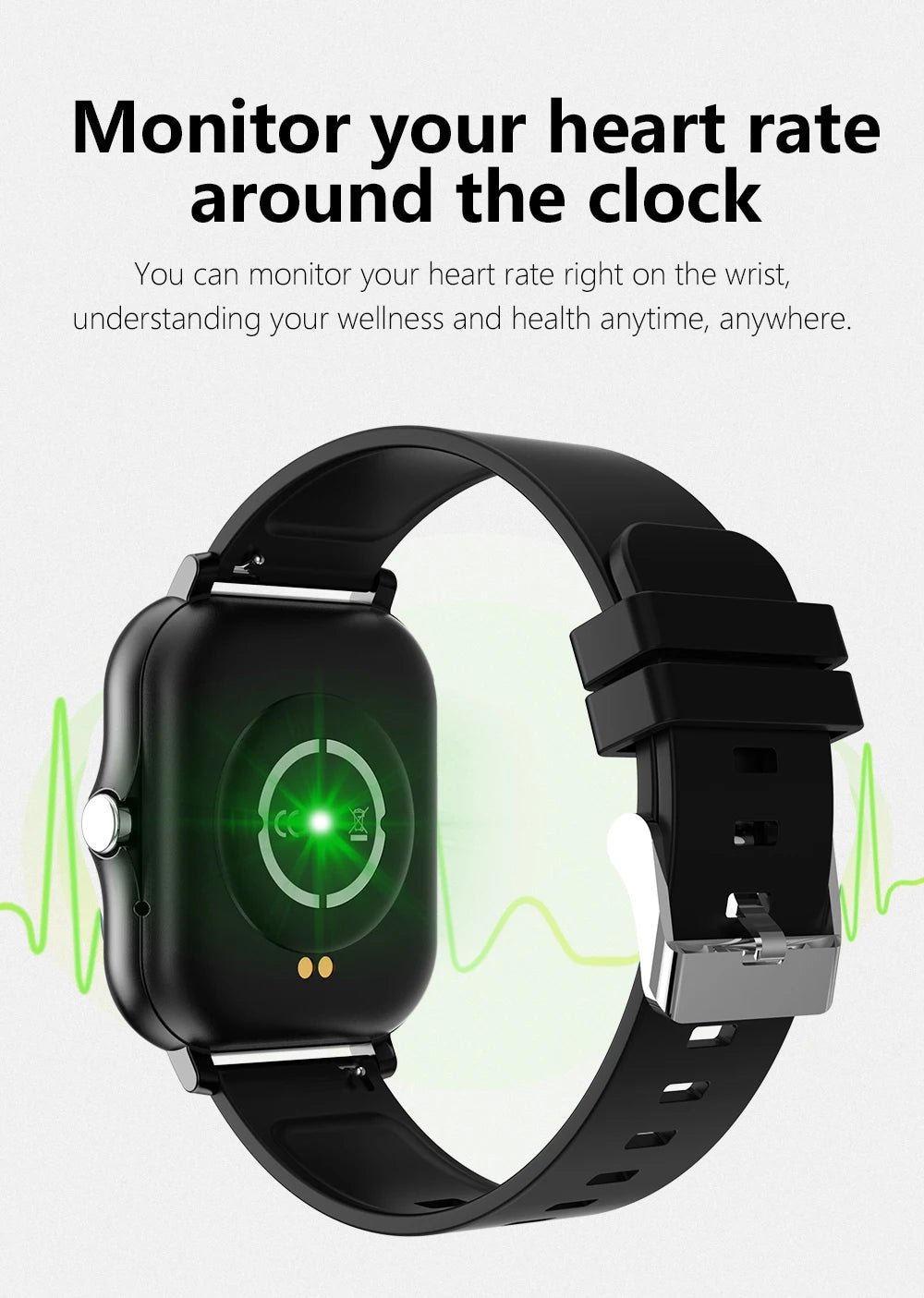1.83'' Sports Smartwatch – Fitness & Call Tracker for iOS/Android