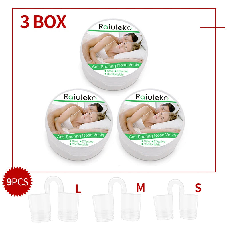 3/4PCS Anti-Snoring Nose Vents – Comfortable Nasal Dilator Set