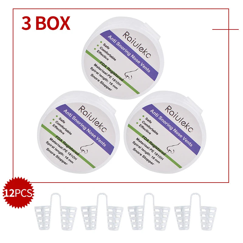 Anti-Snoring Nose Vents Set – Nasal Dilators for Better Sleep