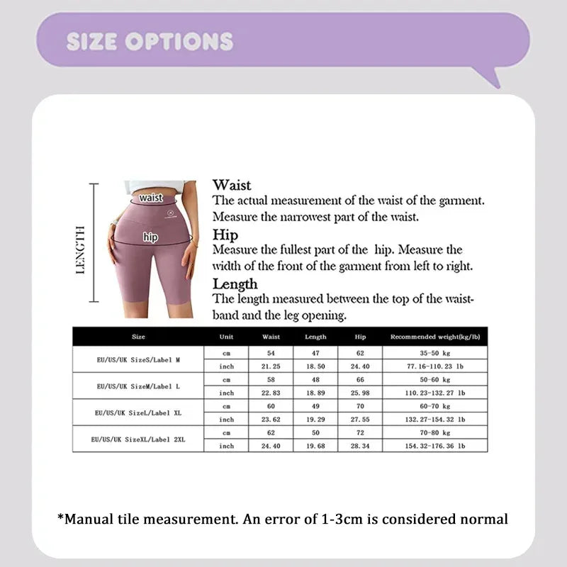 Women’s High-Waist Sports Shorts – Push-Up Fit