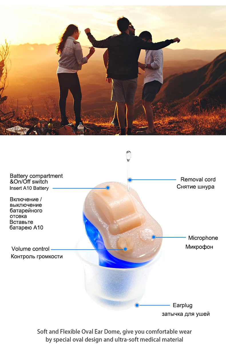 Mini Invisible Hearing Aid – J20 Sound Amplifier Device