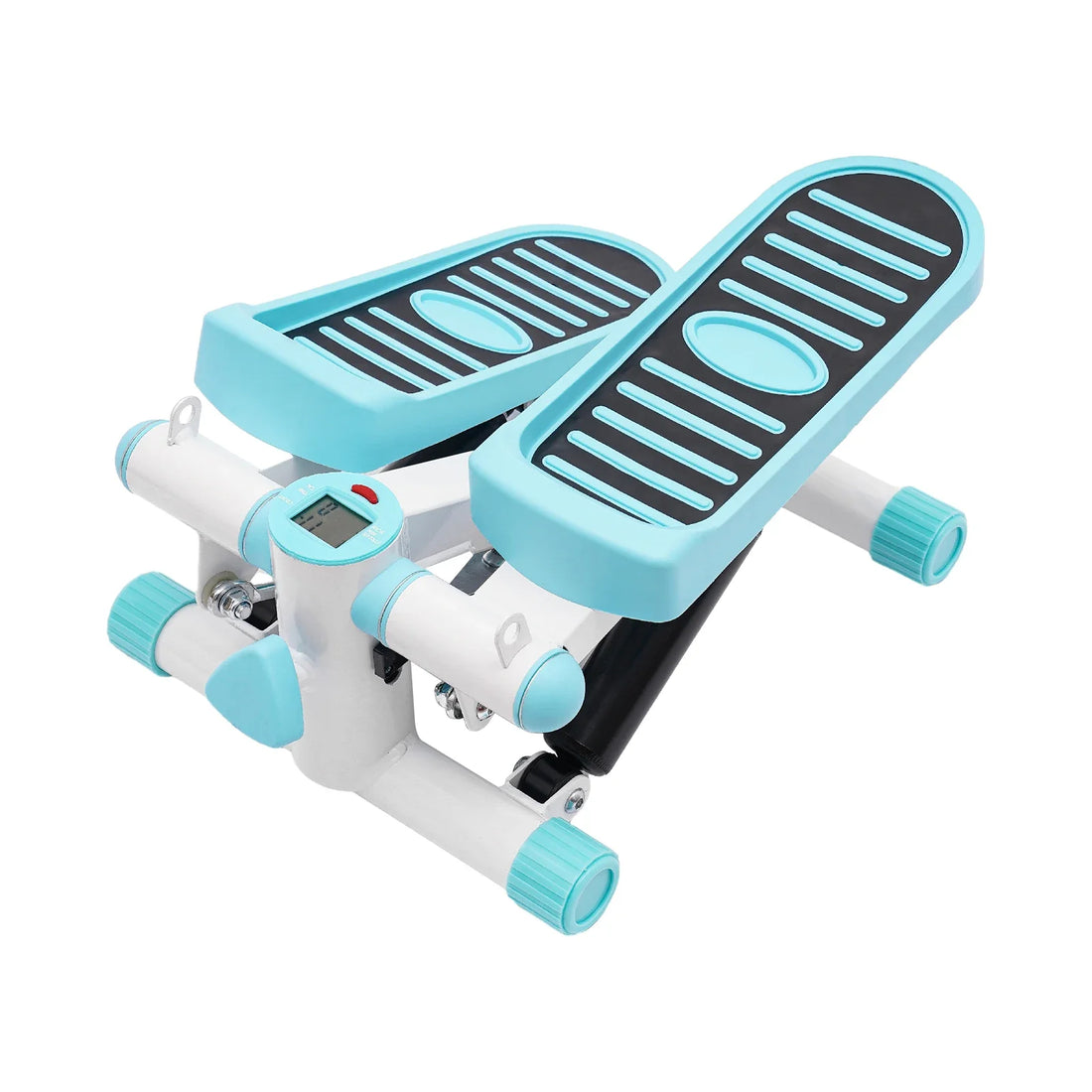 Portable Mini Fitness Stepper – with Resistance Bands (Blue)