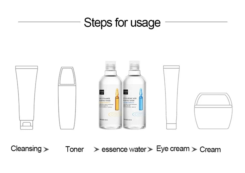 500ml Niacinamide Essence Toner – Hydrating & Brightening Facial Care