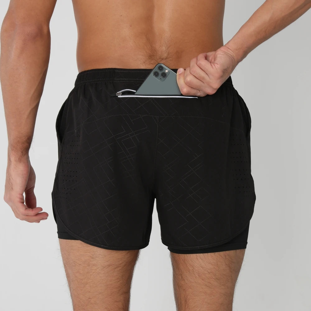 2025 Men’s 2-in-1 Running Shorts