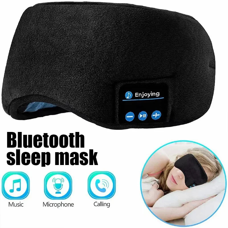 Bluetooth Sleep Headphones Eye Mask – Music Headband for Travel & Yoga