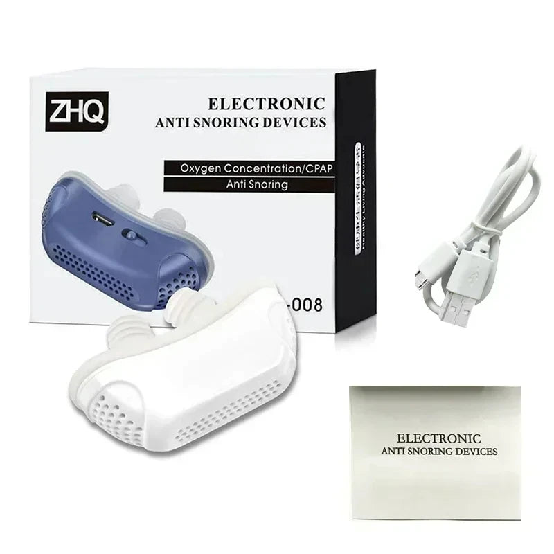 Electric Anti-Snore Nose Clip – Sleep Aid Breathing Device