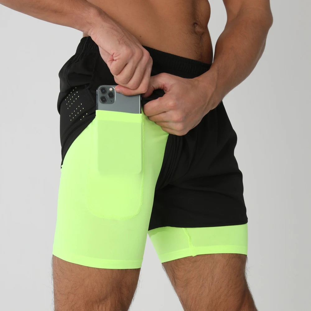 2025 Men’s 2-in-1 Running Shorts