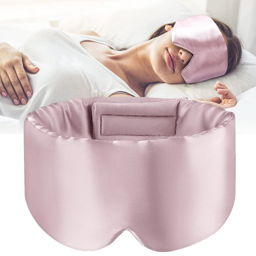 100% Mulberry Silk Sleep Mask – Soft Light-Blocking Eyepatch