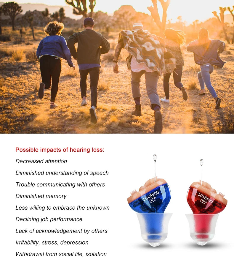 Mini Invisible Hearing Aid – J20 Sound Amplifier Device