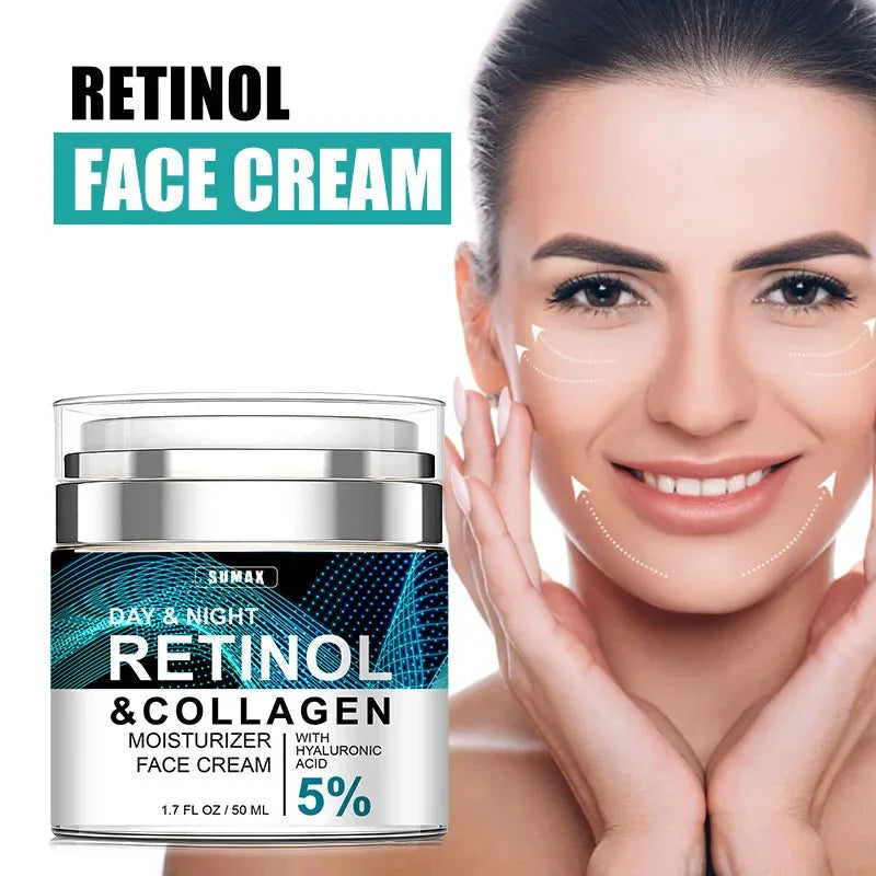 Retinol Anti-Aging Face Cream – Collagen & Hyaluronic Acid, 50ML