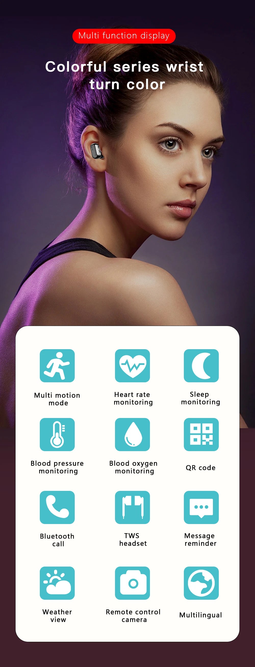 X7 2-in-1 Smartwatch with TWS Earbuds – Fitness & Health Tracker