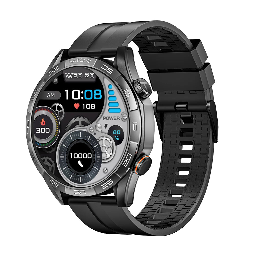 HAYLOU Solar 5 Smartwatch – 1.58" AMOLED, Voice Call, Health Tracker