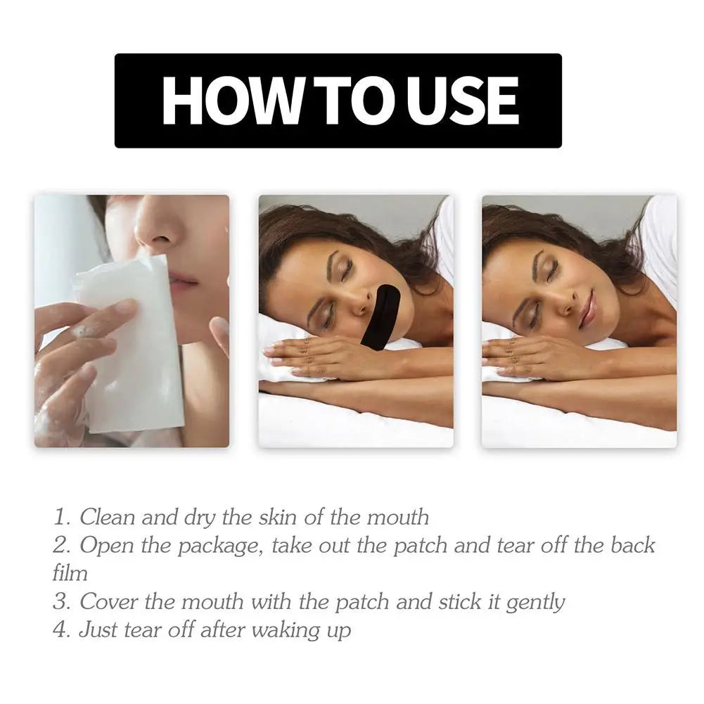 Anti-Snoring Mouth Tape – Nose Breathing Sleep Strips