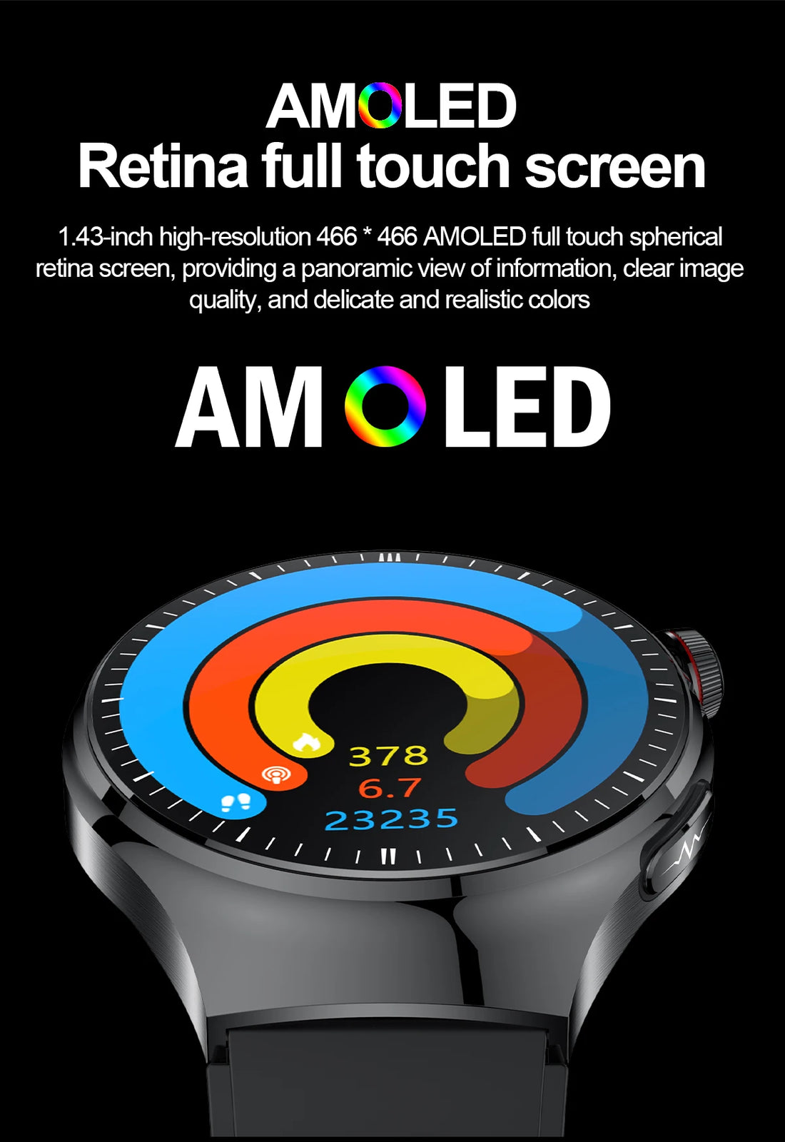 2025 Nursing-Grade Smartwatch – ECG, Blood Oxygen, Uric Acid