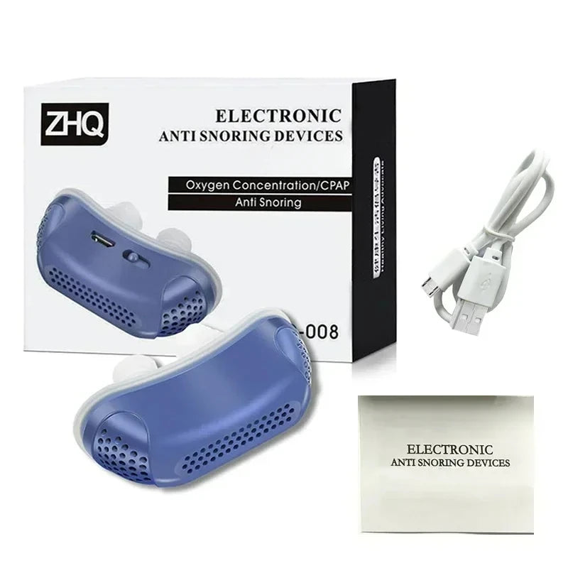 Electric Anti-Snore Nose Clip – Sleep Aid Breathing Device