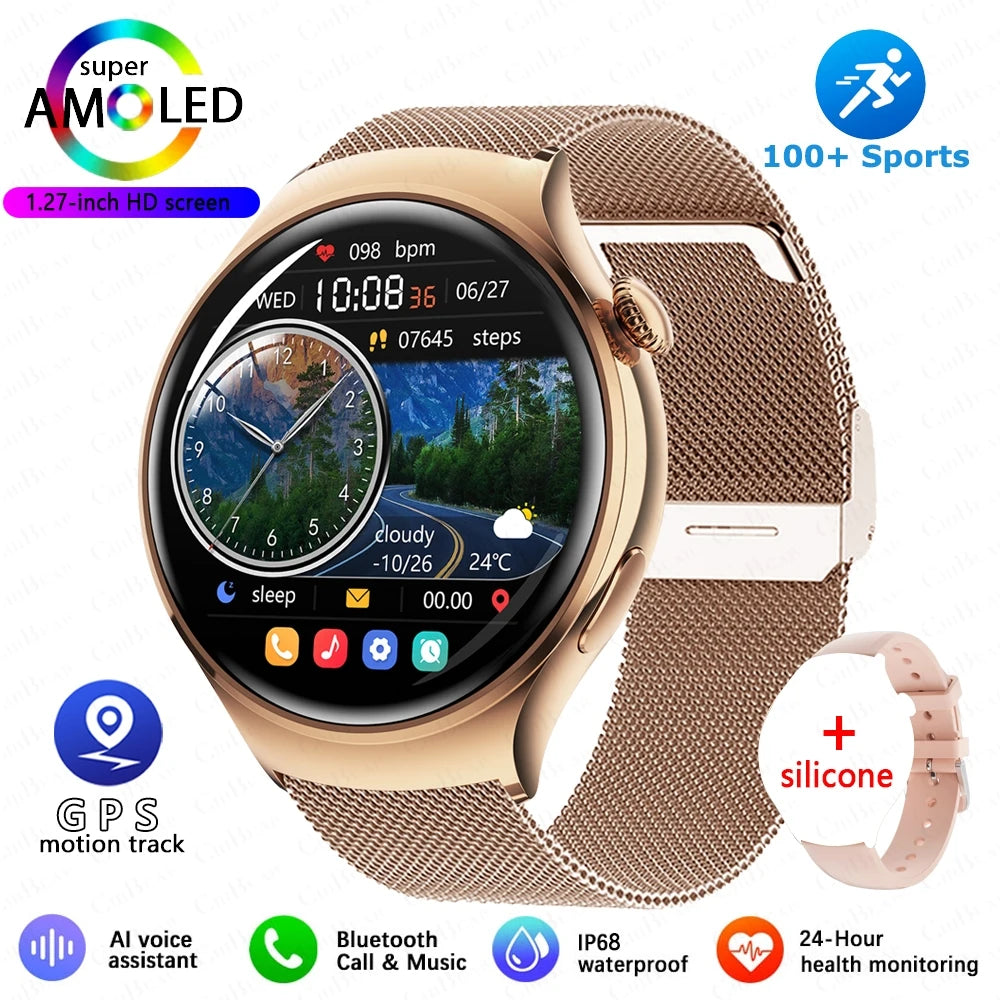 2025 Women’s Smartwatch – GPS, NFC, Bluetooth Call & Health Tracker