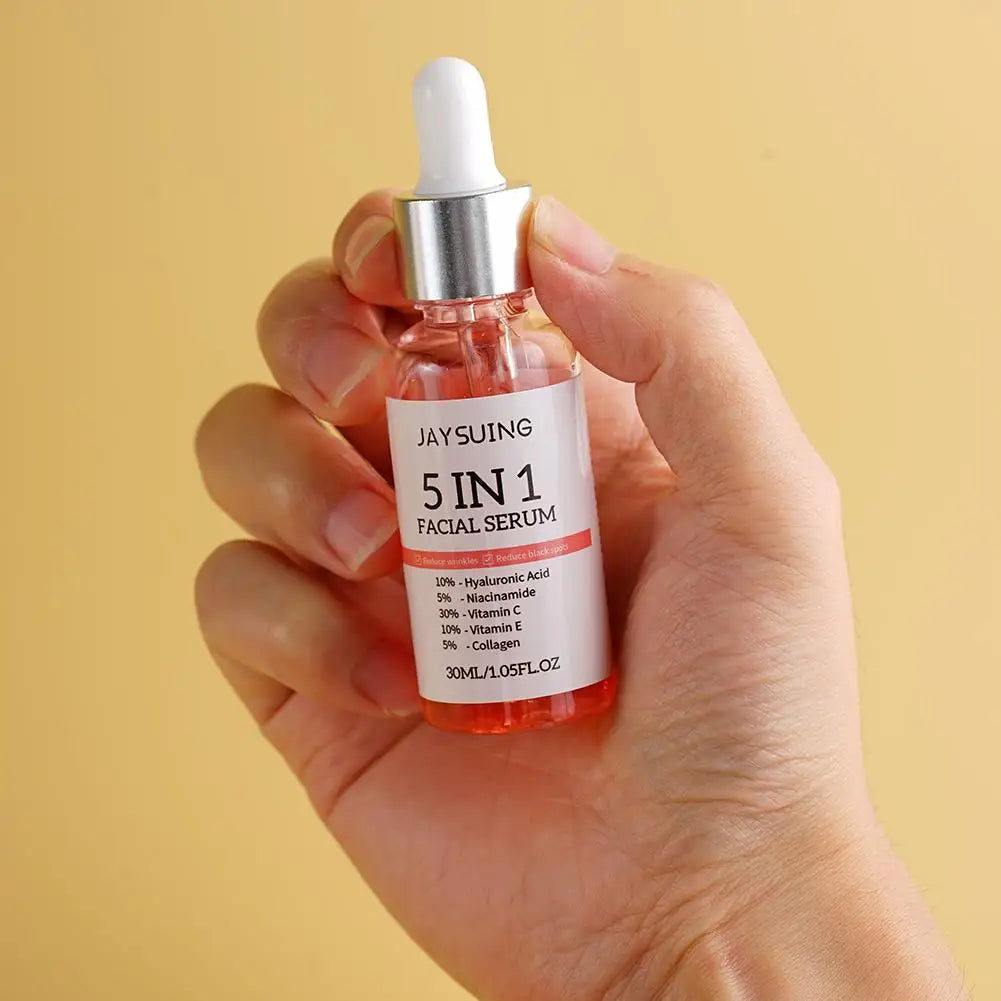 5-in-1 Hyaluronic Acid Face Serum – Vitamin C & Collagen