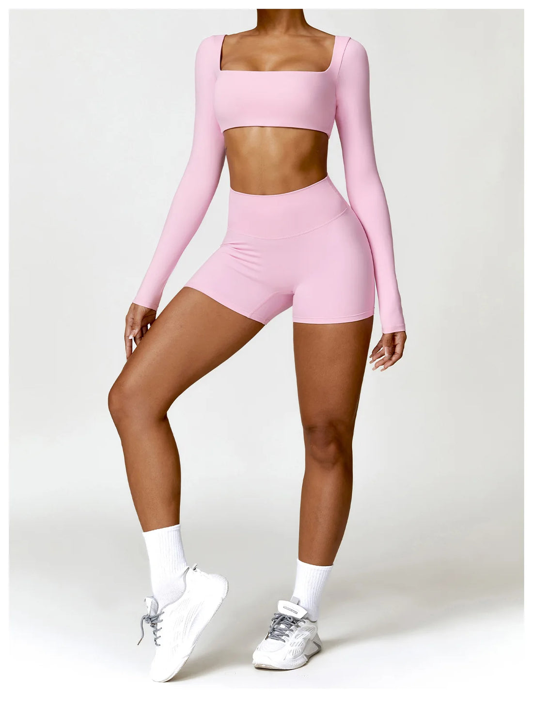 Women’s Long-Sleeve Sports Top – Yoga & Running Workout Shirt