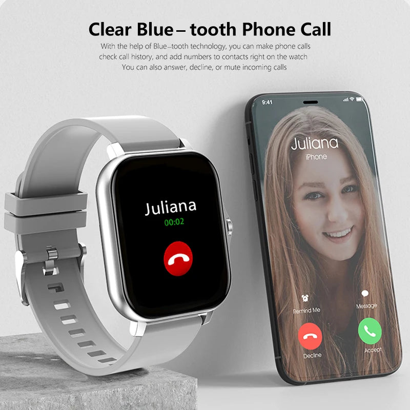 2025 Waterproof Smartwatch – Fitness & Bluetooth Call Watch