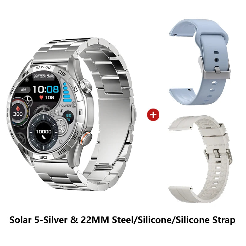 HAYLOU Solar 5 Smartwatch – 1.58" AMOLED, Voice Call, Health Tracker