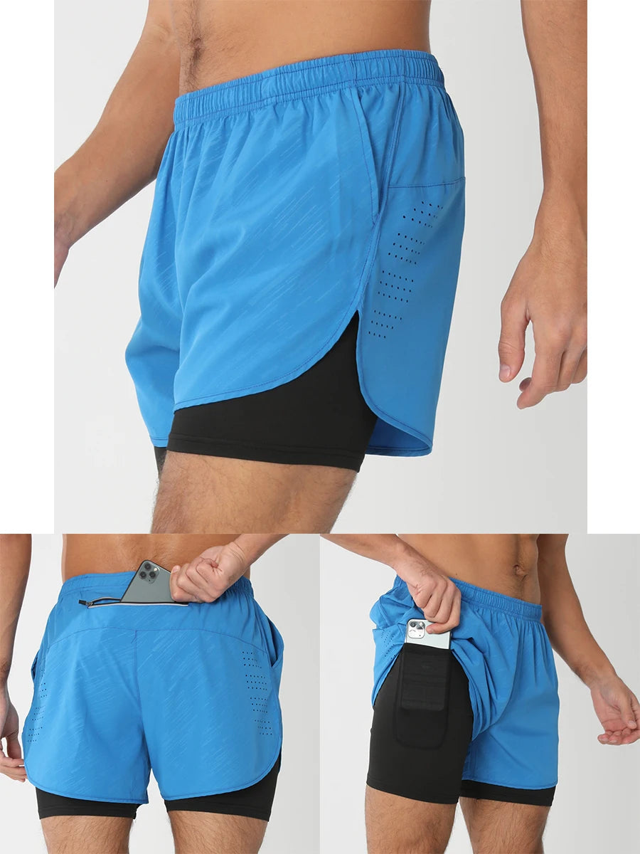2025 Men’s 2-in-1 Running Shorts