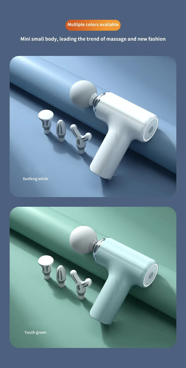 AI Smart Massage Gun with LED Light