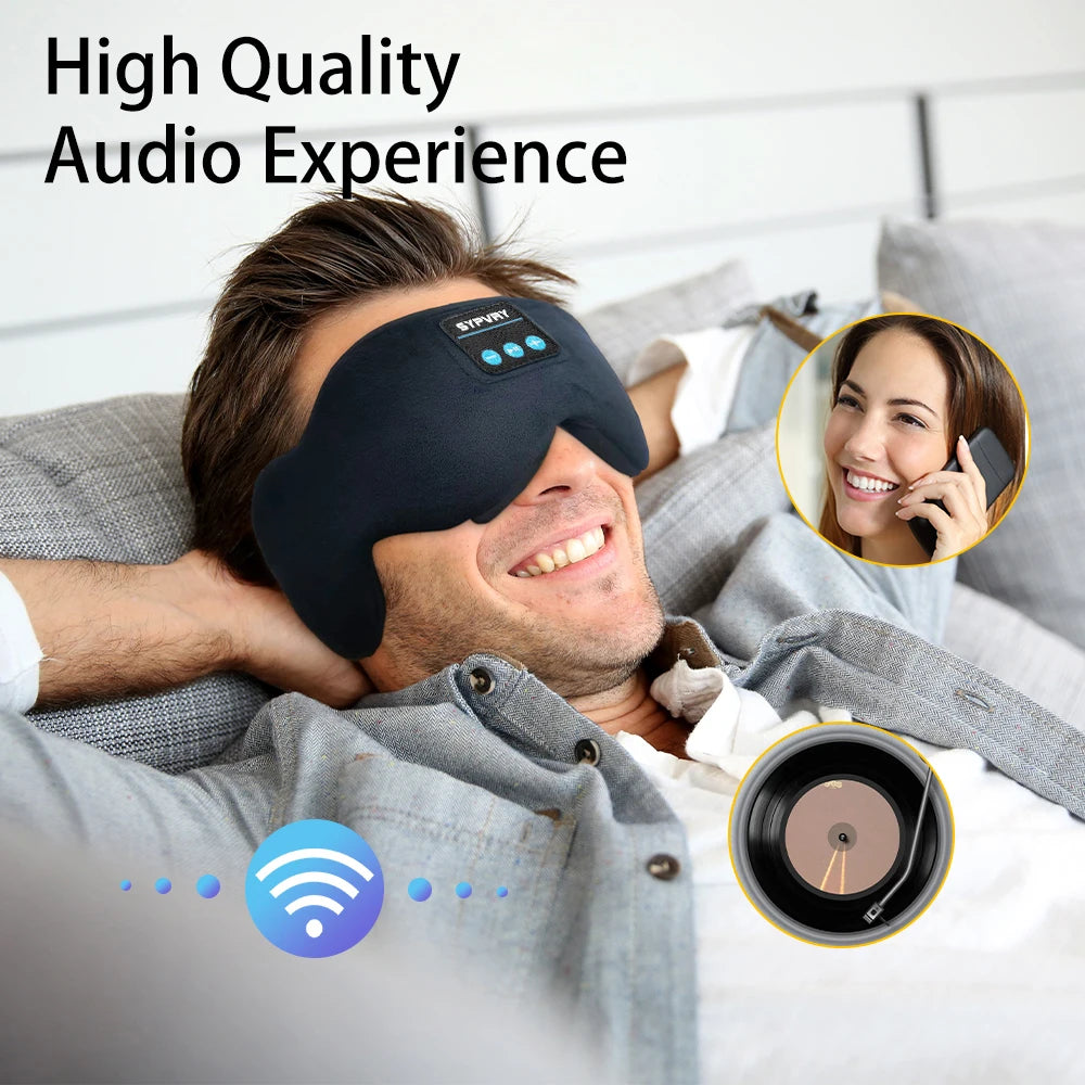 Bluetooth 5.3 Sleep Mask – Wireless Music Eye Shade