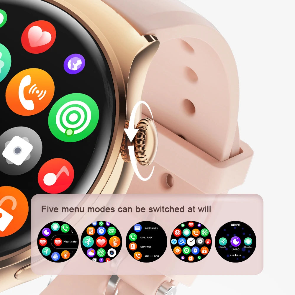 2025 Women’s Smartwatch – GPS, NFC, Bluetooth Call & Health Tracker