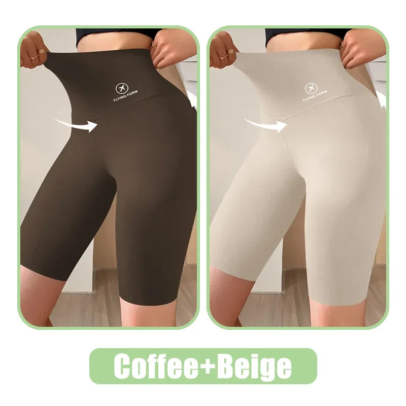 Women’s High-Waist Sports Shorts – Push-Up Fit
