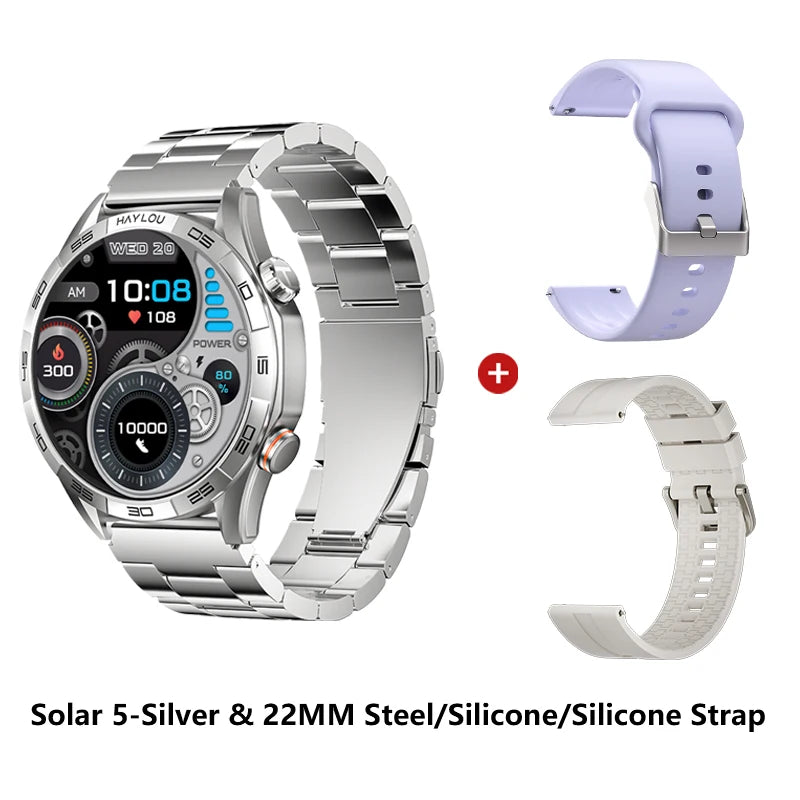 HAYLOU Solar 5 Smartwatch – 1.58" AMOLED, Voice Call, Health Tracker