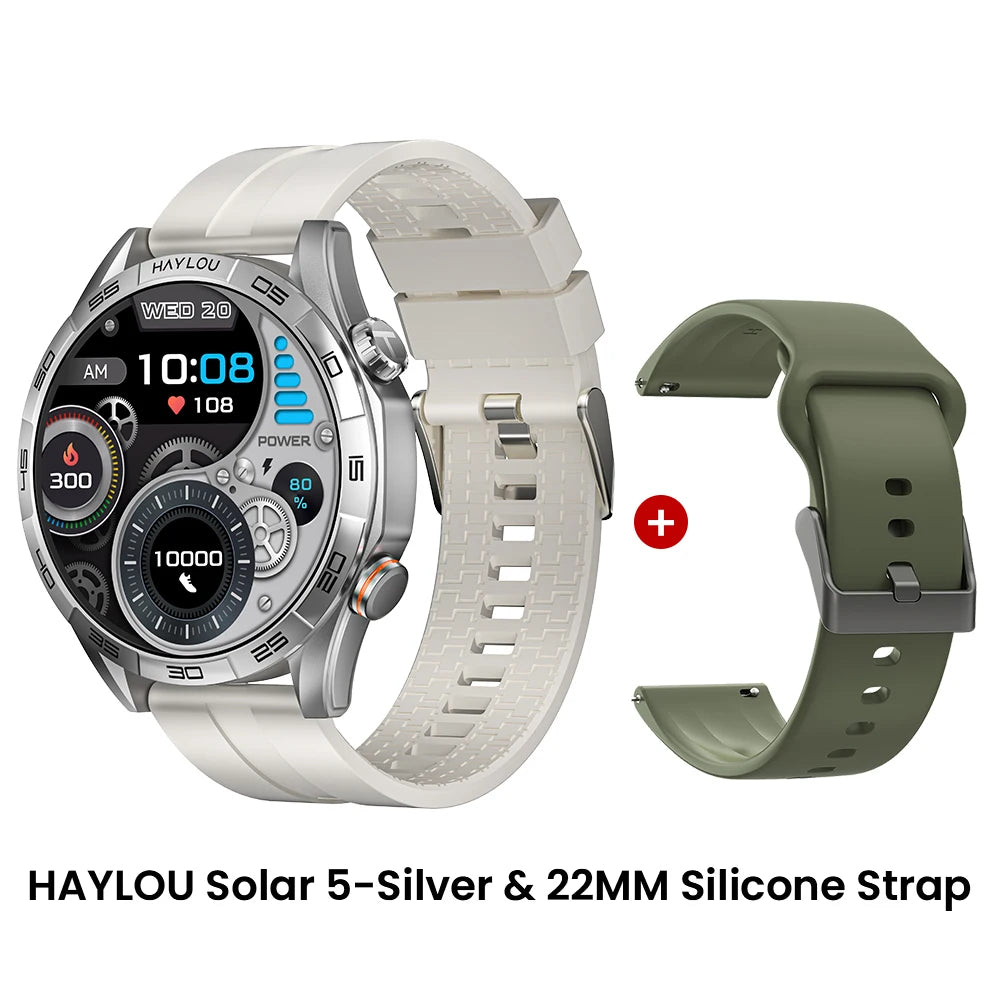 HAYLOU Solar 5 Smartwatch – 1.58" AMOLED, Voice Call, Health Tracker