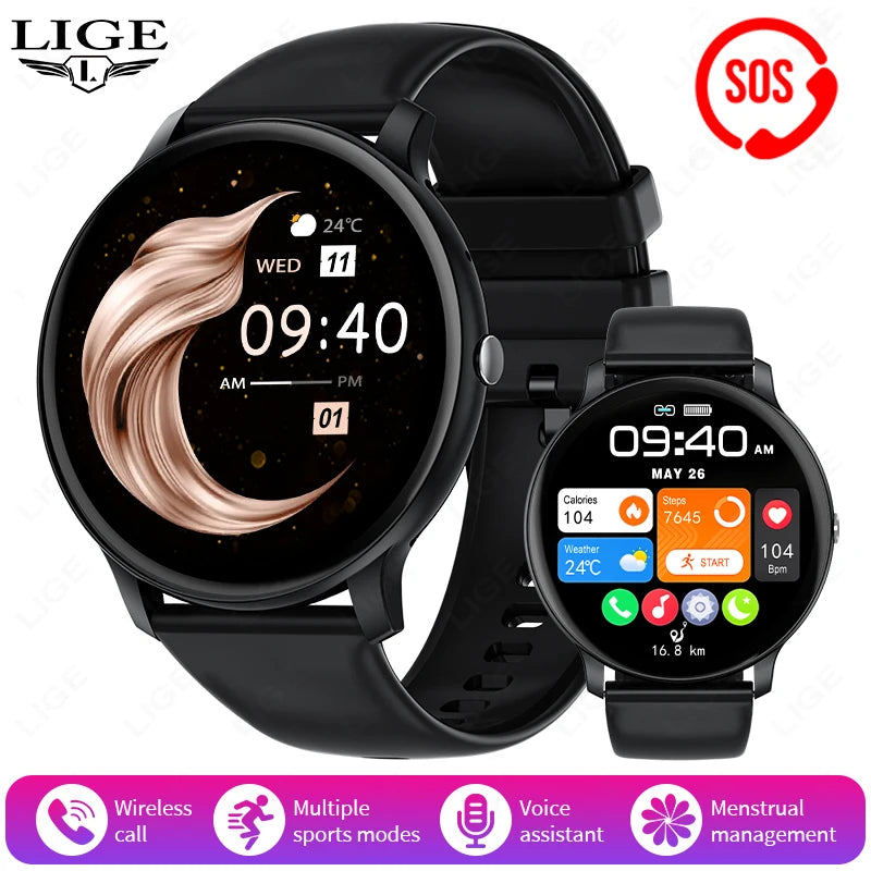 2025 Bluetooth Smartwatch – Fitness & Health Tracker for Men/Women