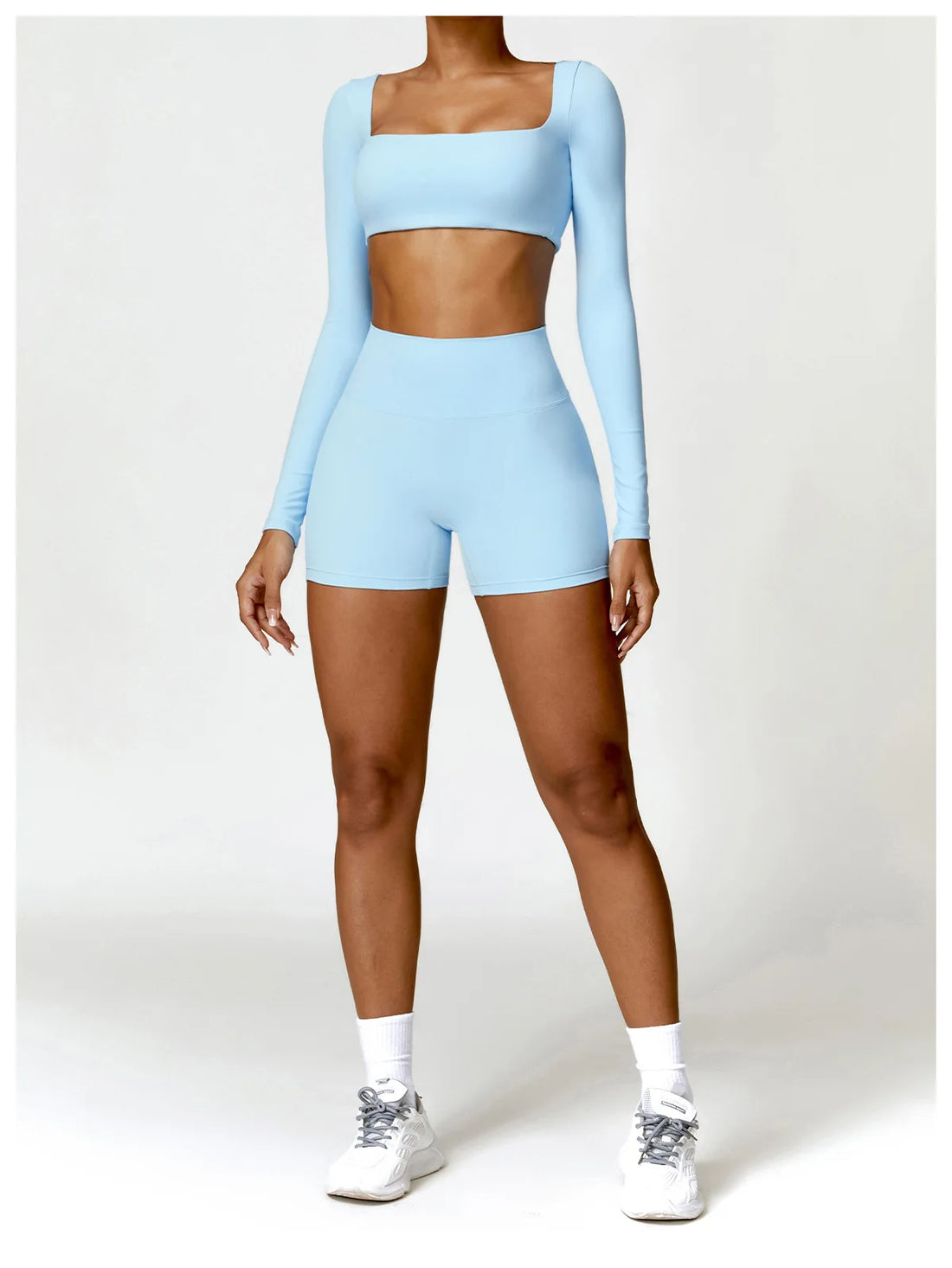 Women’s Long-Sleeve Sports Top – Yoga & Running Workout Shirt