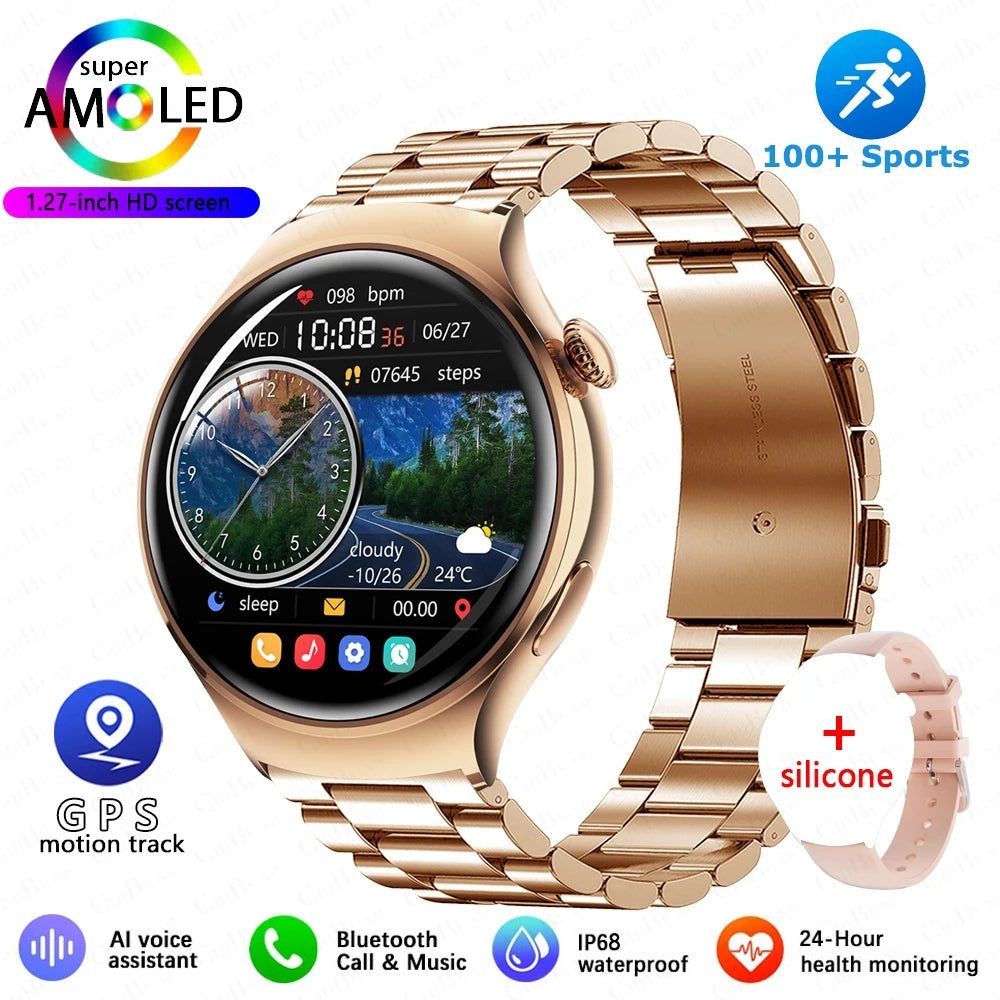 2025 Women’s Smartwatch – GPS, NFC, Bluetooth Call & Health Tracker