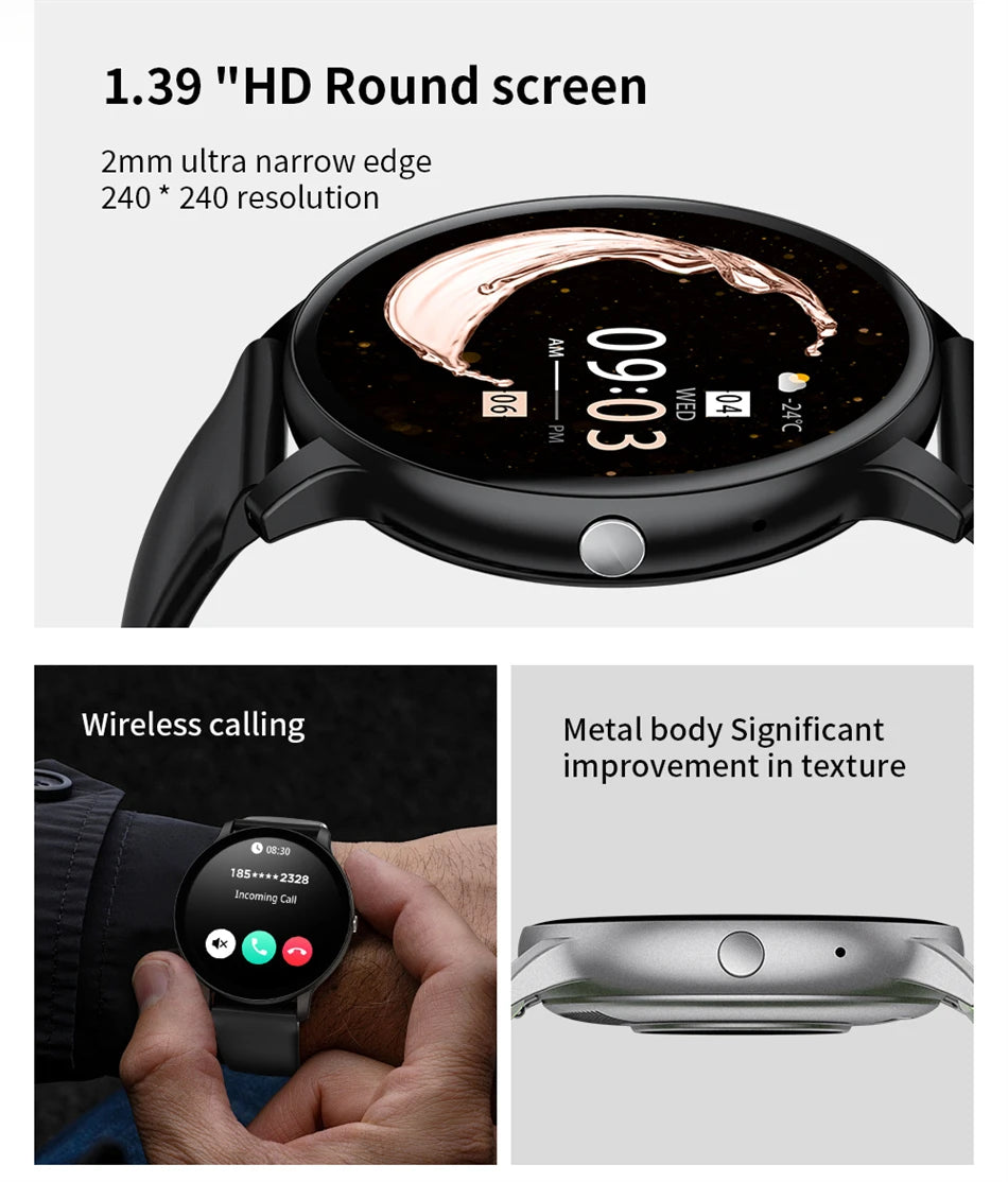 2025 Bluetooth Smartwatch – Fitness & Health Tracker for Men/Women