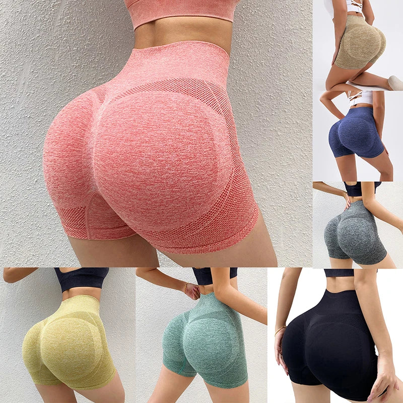 Women’s High Waist Push-Up Gym Shorts