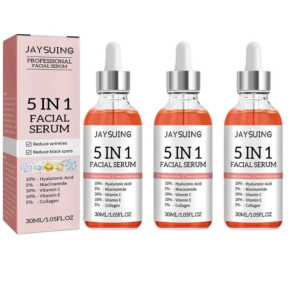 5-in-1 Hyaluronic Acid Face Serum – Vitamin C & Collagen