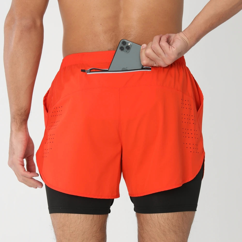 2025 Men’s 2-in-1 Running Shorts