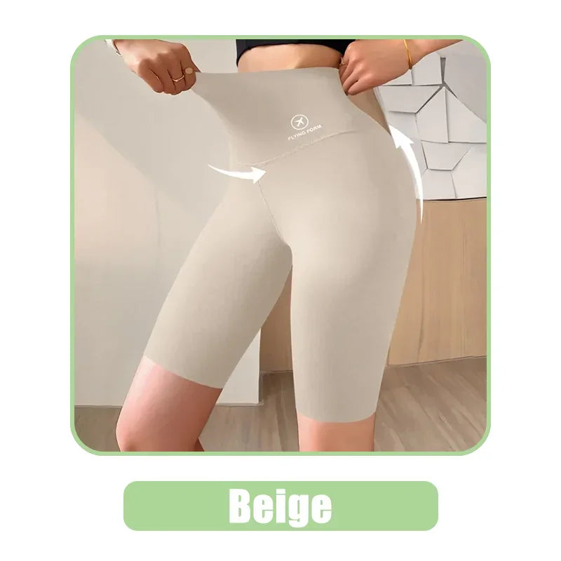 Women’s High-Waist Sports Shorts – Push-Up Fit