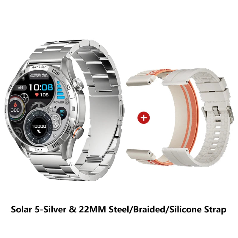 HAYLOU Solar 5 Smartwatch – 1.58" AMOLED, Voice Call, Health Tracker