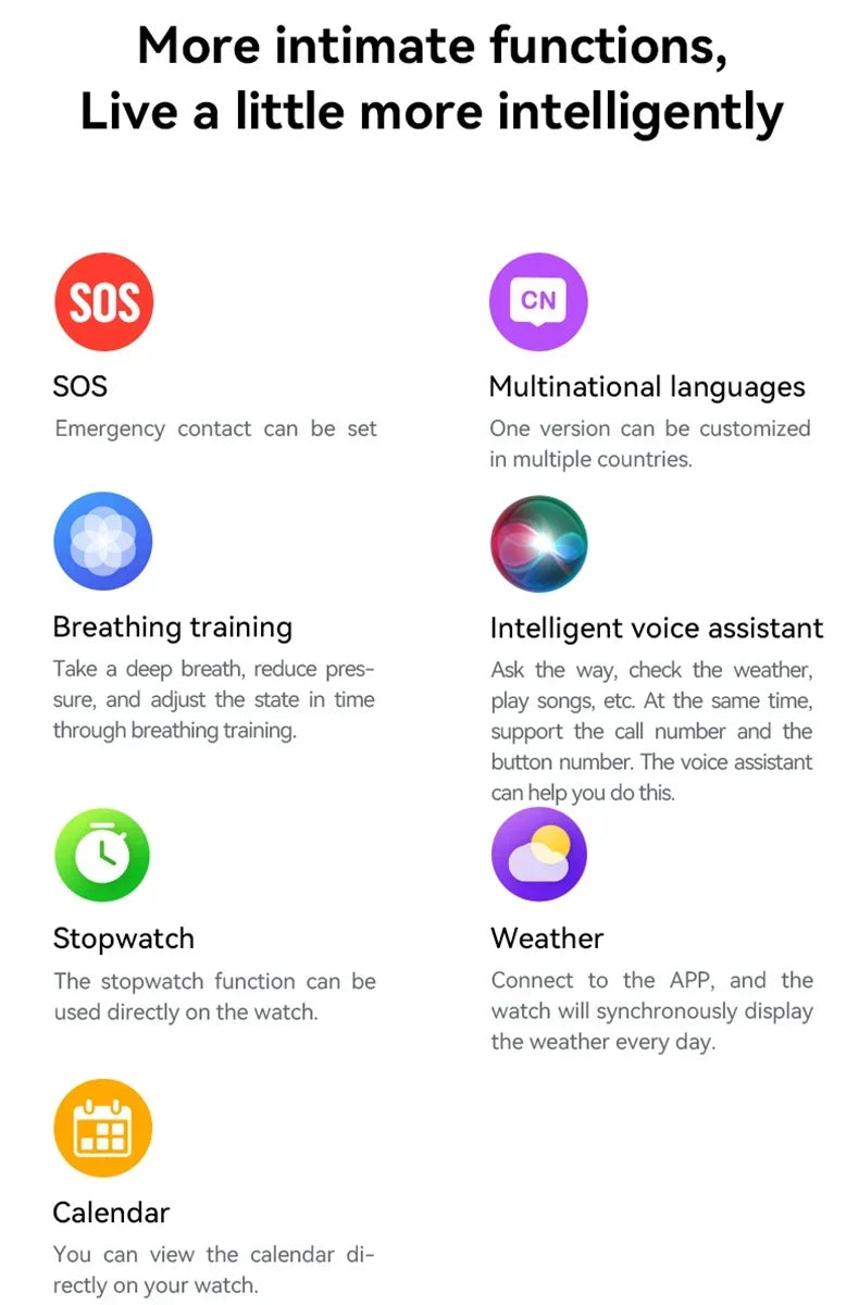 2025 Women’s Smartwatch – 1.28" Screen, Bluetooth Call, Health Monitor