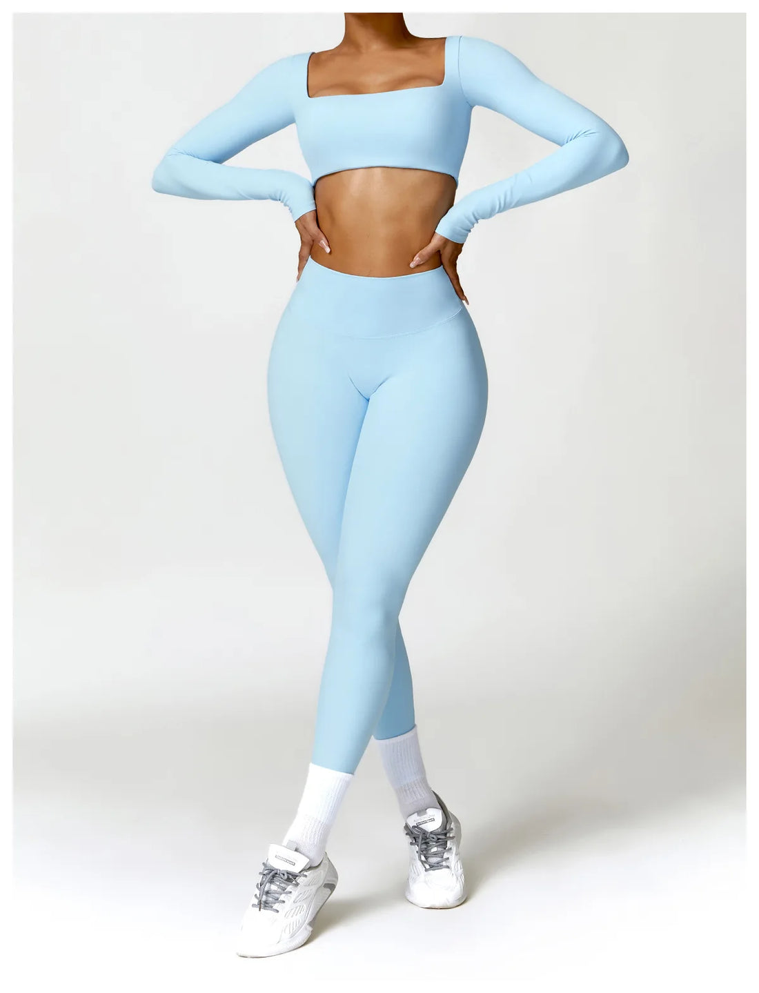 Women’s Long-Sleeve Sports Top – Yoga & Running Workout Shirt