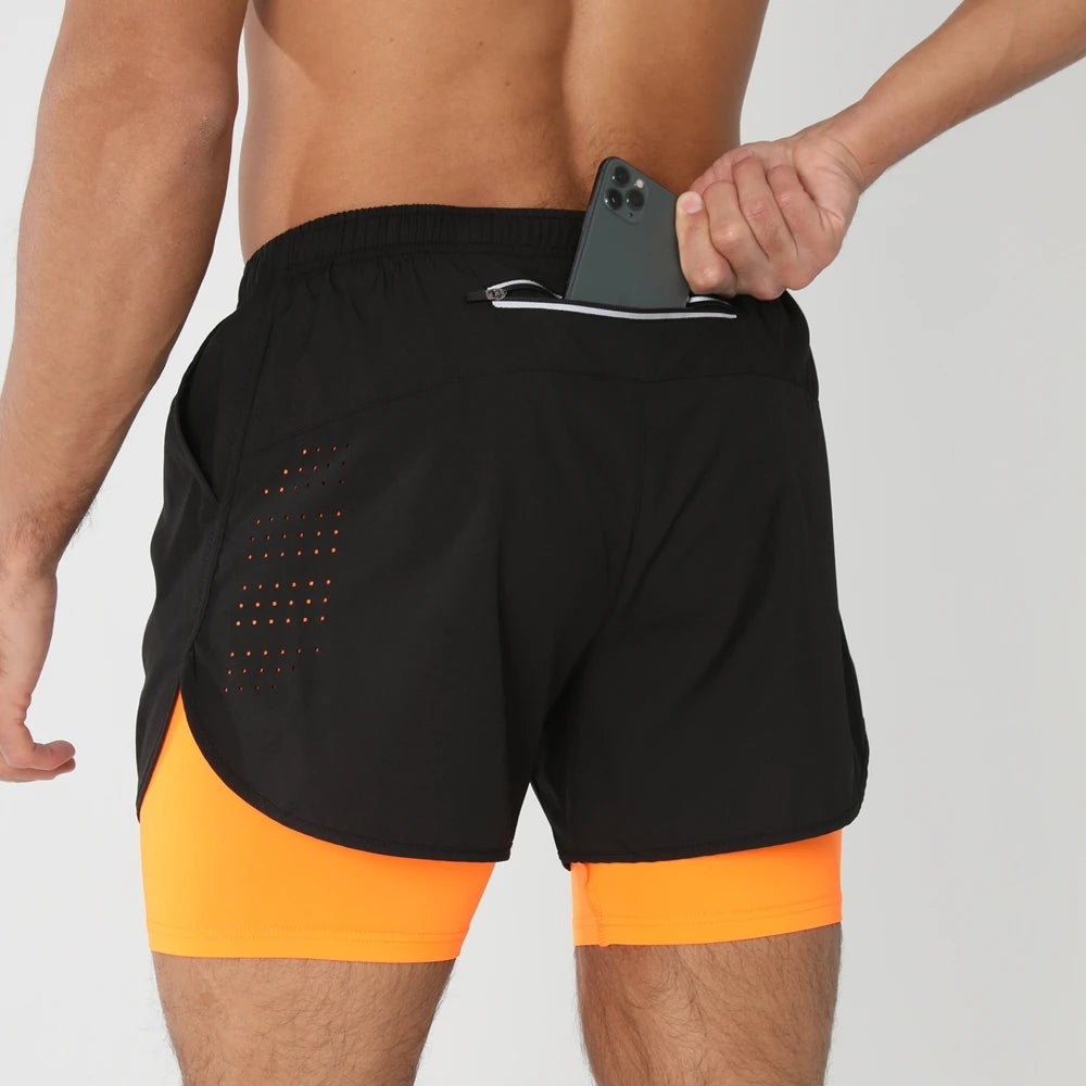 2025 Men’s 2-in-1 Running Shorts