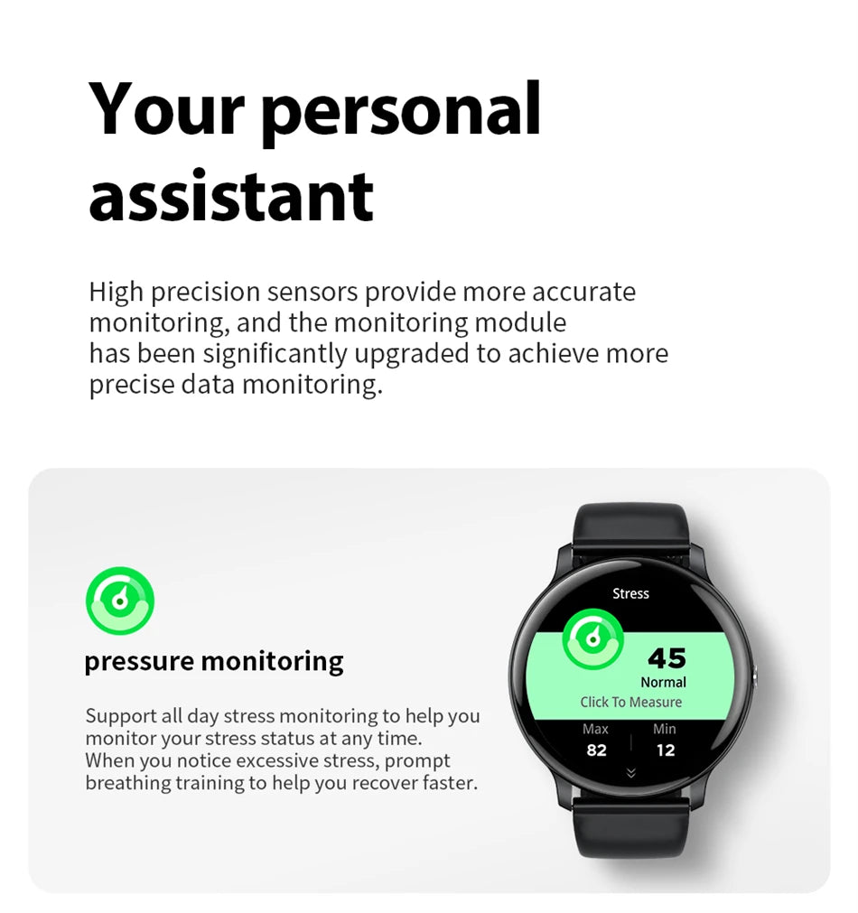 2025 Bluetooth Smartwatch – Fitness & Health Tracker for Men/Women