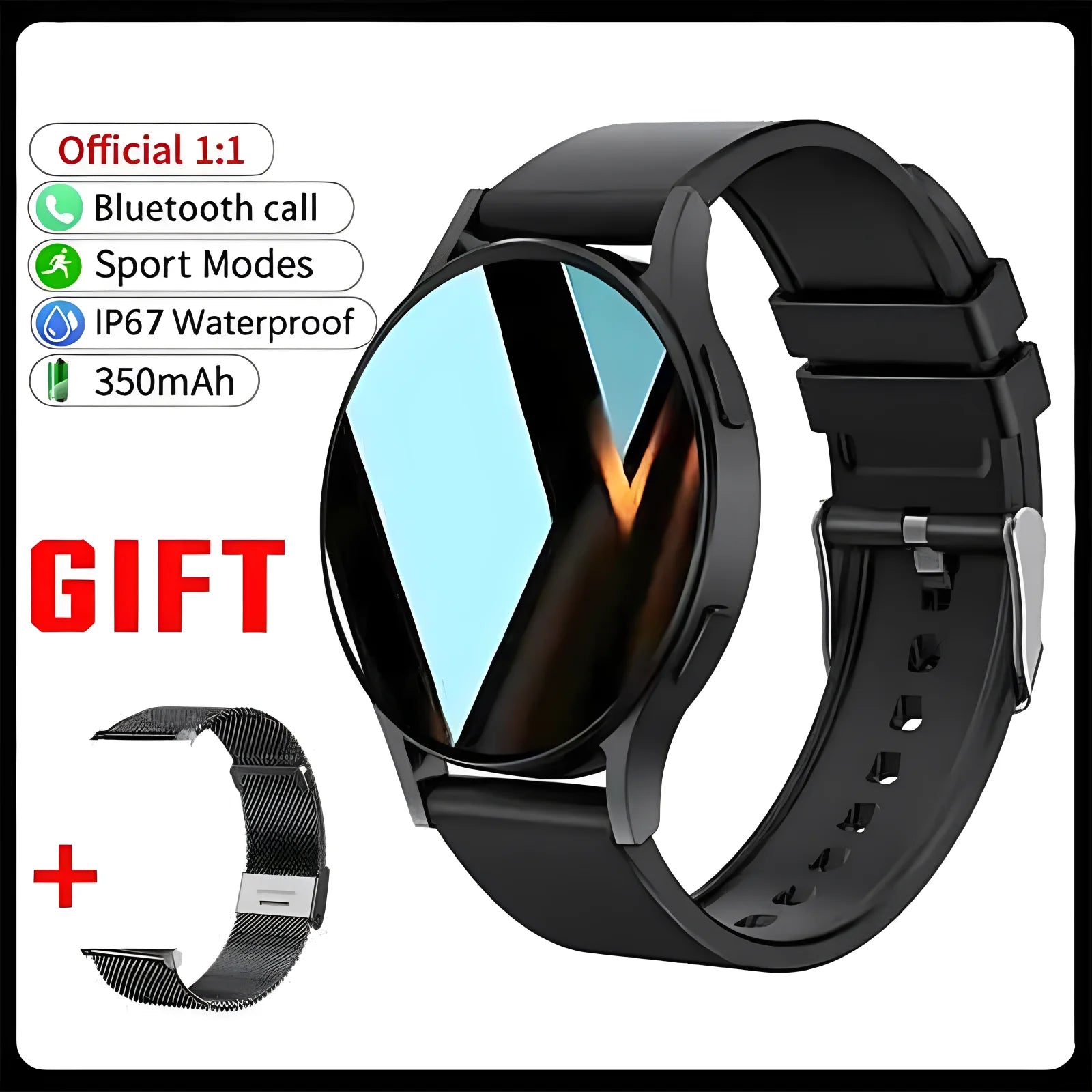 2024 Bluetooth Smartwatch – Call, Heart Rate, Custom Dials