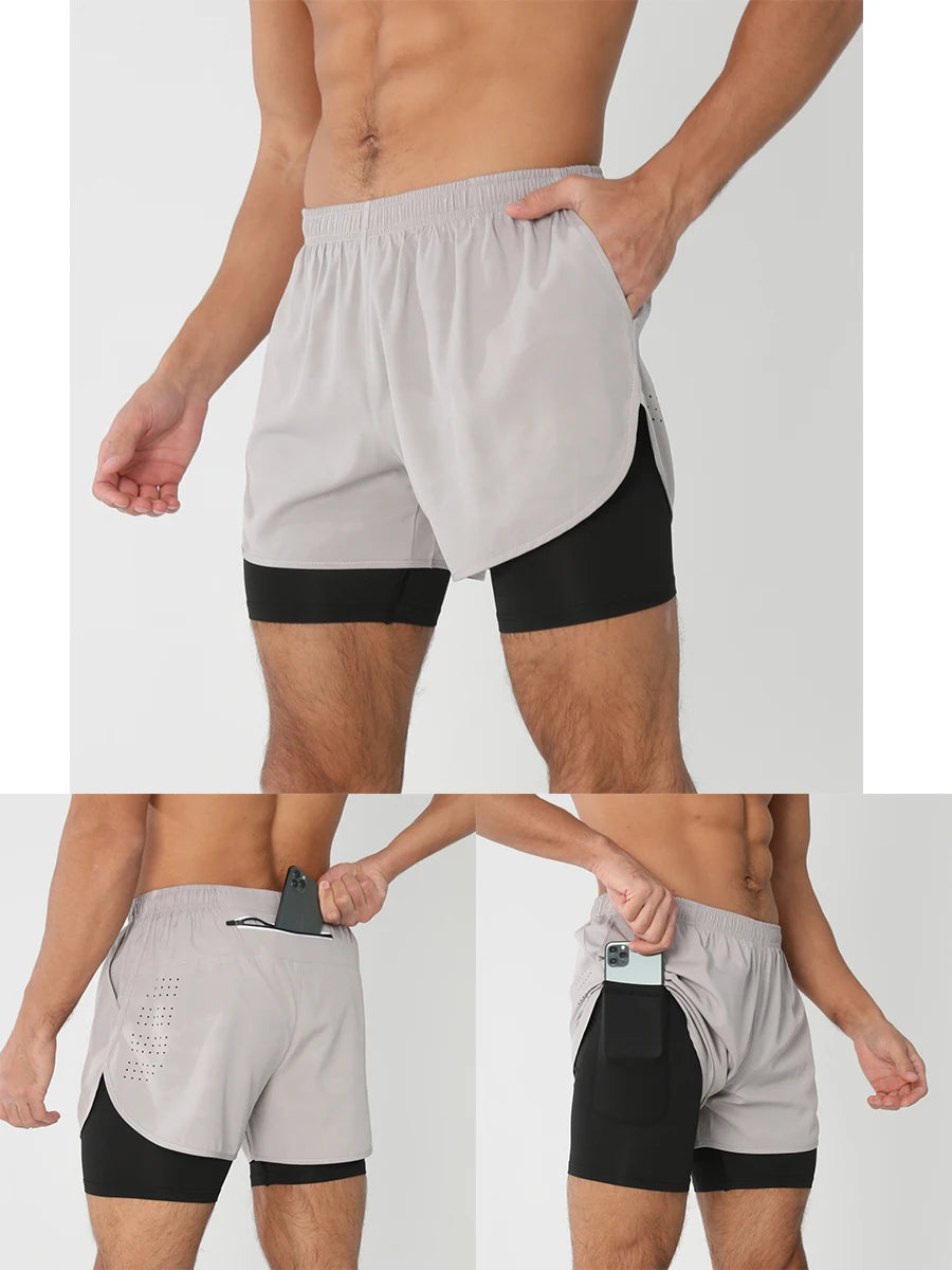 2025 Men’s 2-in-1 Running Shorts