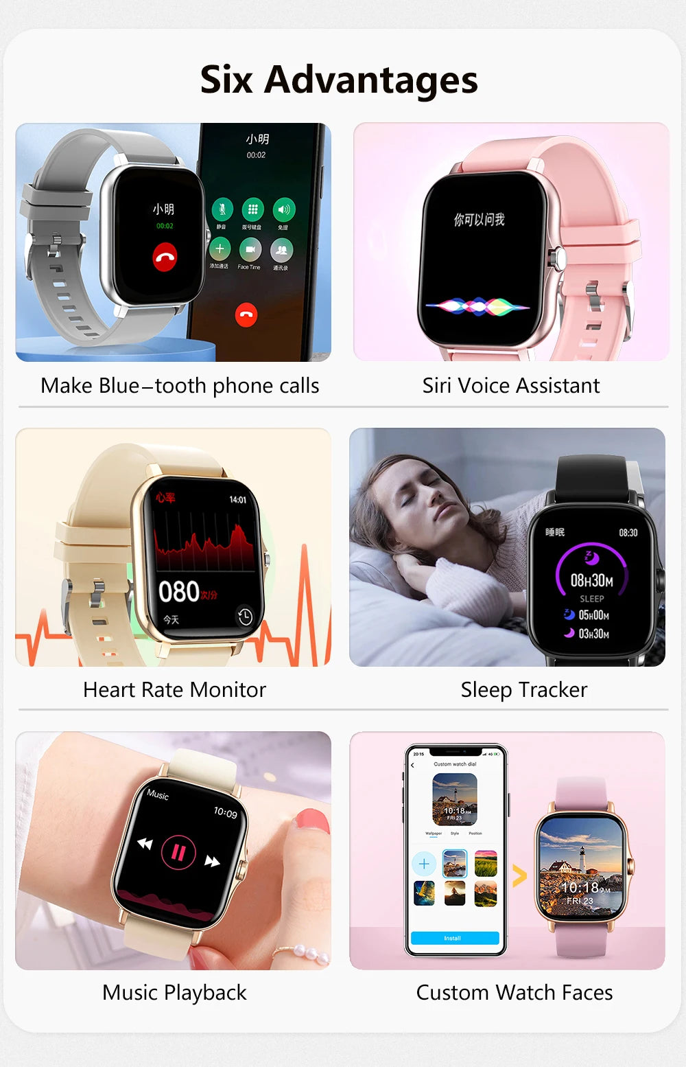 2025 Waterproof Smartwatch – Fitness & Bluetooth Call Watch
