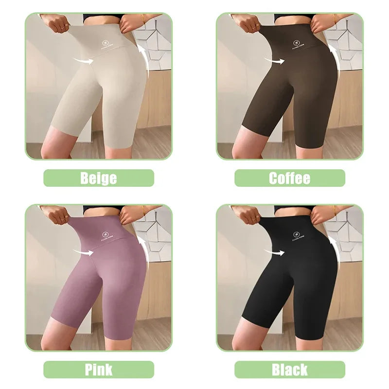 Women’s High-Waist Sports Shorts – Push-Up Fit
