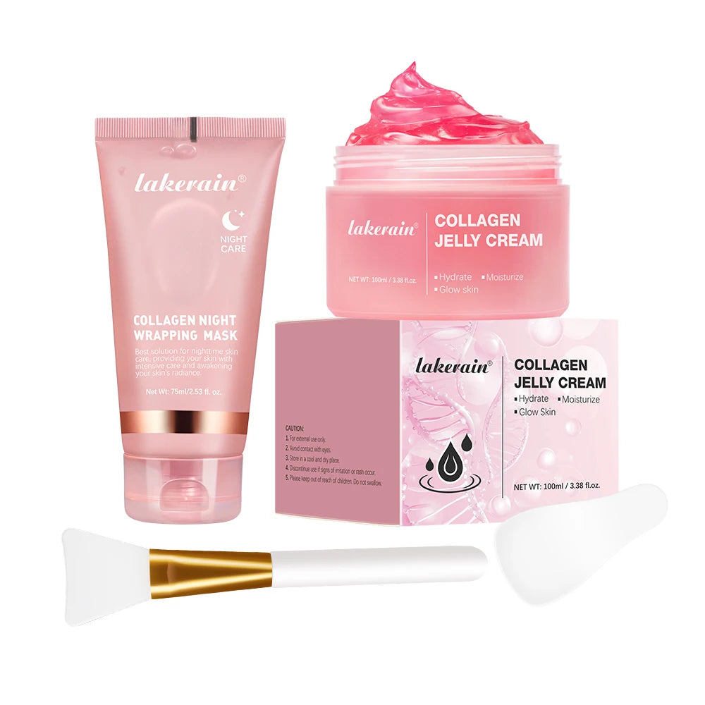 Collagen Face Mask & Jelly Cream Set – Firming & Hydrating Skincare